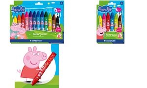 STAEDTLER Wachsmalkreide Noris junior Peppa, 6er Kartonetui