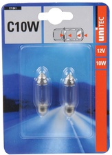 cartrend KFZ-Soffittenlampe, 12 Volt, 10 Watt, Inhalt: 2 Stü