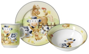 Ritzenhoff & Breker Geschirr-Set HOFTIERE, 3-teilig