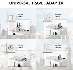 LogiLink Universal-Reiseadapter (EU/AUS/US/UK), 20 Watt