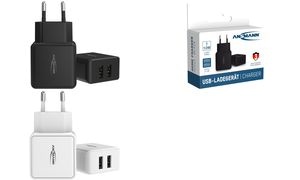 ANSMANN USB-Ladegerät Home Charger HC212, 2x USB-Kupplung