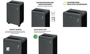 Fellowes Aktenvernichter Fortishred 1050HS, Partikel