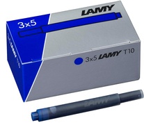LAMY Großraum-Tintenpatronen T10, blau löschbar, 3er Pack