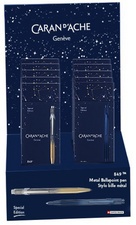 CARAN D'ACHE Druckkugelschreiber 849 COSMIC BLUE, Display