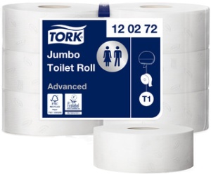 TORK Großrollen-Toilettenpapier Jumbo, 2-lagig, weiß, 360 m