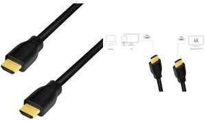LogiLink HDMI Kabel 2.0, A-Stecker - A-Stecker, 1,0 m