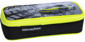 EBERHARD FABER Schlamper-Etui Race Car, schwarz/neongelb