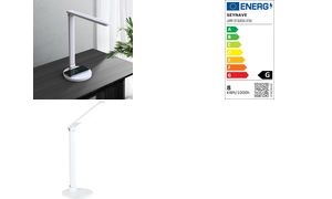 PAPERFLOW LED-Tischleuchte ATIAS, Standfuß, weiß