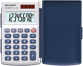 SHARP Taschenrechner EL-243 S, Solar-/ Batteriebetrieb