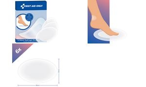 FIRST AID ONLY Blasen-Pflaster, transparent, 6er Blister