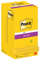 Post-it Super Sticky Notes Haftnotizen, 76 x 76 mm, gelb