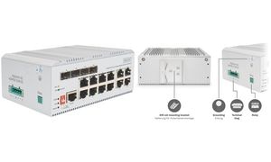 DIGITUS Industrial Gigabit Ethernet PoE Switch, 8-Port