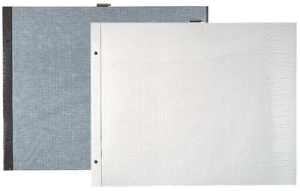 EXACOMPTA Schraubalbum-Einlagen, 360 x 285 mm, weiß