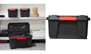 EDA Aufbewahrungsbox XPERT PRO, 70 L, schwarz / rot