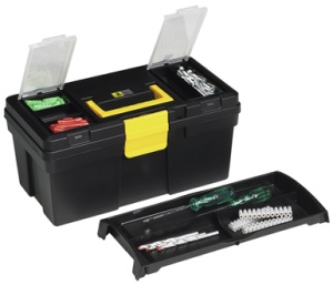 allit Werkzeugkoffer McPlus Promo 16, PP, schwarz/gelb