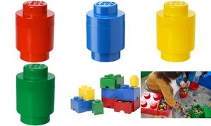 LEGO Aufbewahrungsstein STORAGE BRICK 1 ROUND, 950 ml, rot