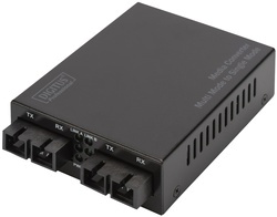 DIGITUS Gigabit Medienkonverter Multimode zu Singlemode