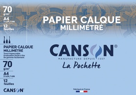 CANSON Millimeter-Transparentpapier, DIN A4, 70 g/qm