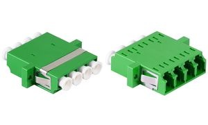 LogiLink LWL Kupplung-Set, LC-Duplex Quad, grün, 12er Set