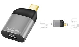 LogiLink USB-C - Mini DisplayPort Adapter, Aluminium-Gehäuse