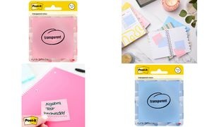 Post-it Haftnotizen transparent notes, pastellblau