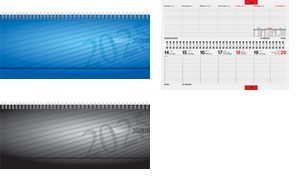 rido idé Tischkalender "septant", 2025, blau