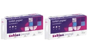 satino by wepa Toilettenpapier Prestige, 3-lagig, hochweiß