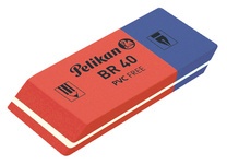 Pelikan Kuntstoff-Radierer BR 40, rot/blau