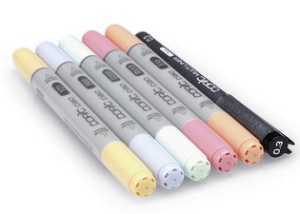 COPIC Marker ciao, 5+1 Set "Pastels"