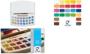 ROYAL TALENS Van Gogh Aquarell-Farbkasten, 24 Farben