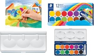 STAEDTLER Deckfarbkasten Noris, 12 Farben