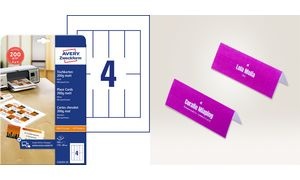 AVERY Zweckform Tischkarte Inkjet/Laser/Kopierer, 100 Stück