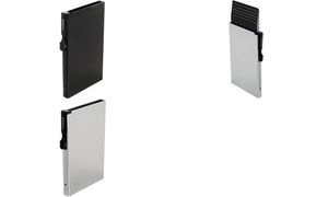 CLICKSAFE Kartenetui SLIM mit Clickbutton, schwarz