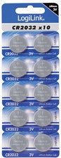 LogiLink Lithium Knopfzelle "Ultra Power", CR2032, 10er