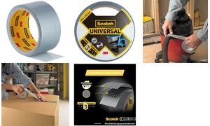 Scotch Universal-Gewebeklebeband 2904, 48 mm x 10 m, silber
