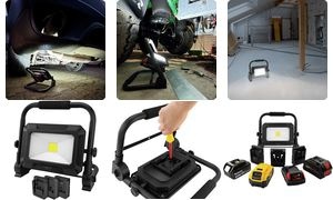 ANSMANN LED Akku-Arbeitsstrahler FL50 für 18V Akkus, schwarz