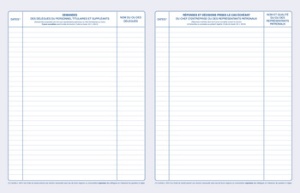 ELVE Registre "Délégués du personnel", 40 pages, 320 x 240mm