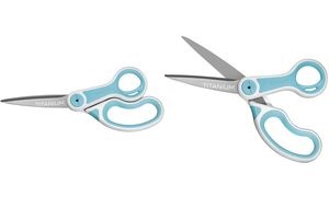 WESTCOTT Schere Carbo Titanium, Länge: 204 mm, blau/weiß