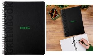 RHODIA Collegeblock GREENBOOK, DIN A4+, kariert, schwarz