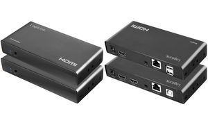 LogiLink HDMI Extender Set über LAN/KVM/2xUSB-A/1080p/HDCP/