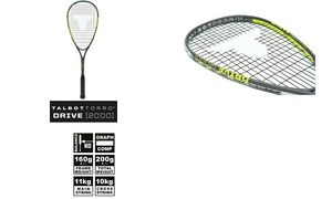 TALBOT torro Squashschläger Drive 2000, schwarz/gelb