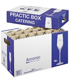Esmeyer Arcoroc Sektglas MINERAL, 0,16 l, in Cateringbox