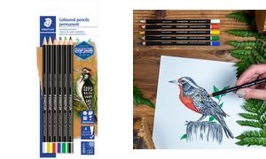 STAEDTLER Trockenmarker Lumocolor permanent glasochrom, 6er