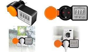 LogiLink Energiekosten-Messgerät Outdoor, schwarz/orange