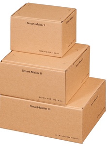 SMARTBOXPRO Paket-Versandkarton "Smart Mailer", mittel,braun
