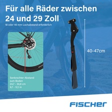 FISCHER Fahrrad-Hinterbauständer Integral, 24"-29"