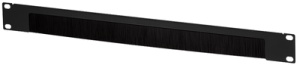 LogiLink Bürstenleiste für Netzwerk-/Serverschränke, schwarz