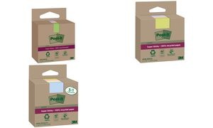 Post-it Super Sticky Recycling Notes, 76 x 76 mm, farbig