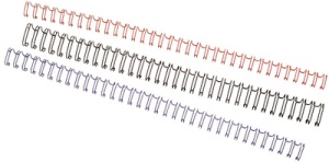 GBC Drahtbinderücken WireBind 6,0 mm, A5, 24-Ringe, silber