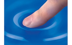 Fellowes Handgelenkauflage Crystals Gel mit Maus Pad, blau